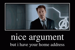 Nice Argument Tony Stark