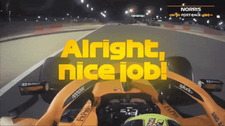 Nice Job For Winning The Race GIF