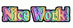 Nice Work Colorful Animation GIF