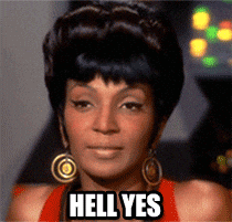Nichelle Nichols Excited Yes GIF