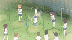 Nichijou Funny Nano Spinning GIF