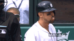 Nick Castellanos Blowing Bubble Gum GIF