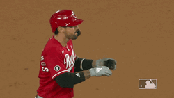 Nick Castellanos Clapping Wearing Grey Gloves GIF
