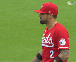 Nick Castellanos Holding Up One Of His Hand GIF