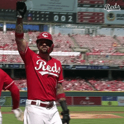 Nick Castellanos Waving To His Fans GIF