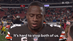 Nick Chubb During An Interview GIF