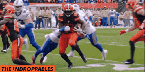 Nick Chubb Gang Tackle GIF