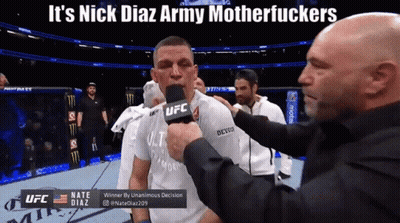 Nick Diaz Army Motherfuckers GIF