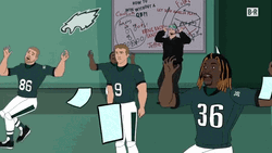 Nick Foles Watching Panicking Philadelphia Eagles Teammates GIF