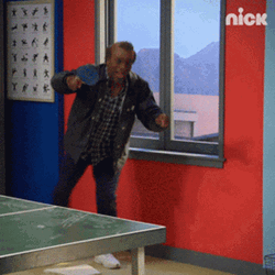 Nick Guy Fall Out On Window GIF