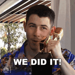 Nick Jonas On The Phone We Did It GIF