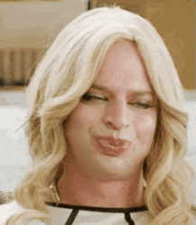 Nick Kroll With Blonde Hair Mhm GIF