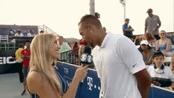 Nick Kyrgios Giving An Interview GIF
