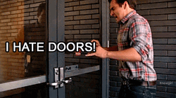 Nick Miller I Hate Doors New Girl GIF