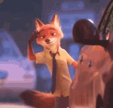 Nick Wilde Goodbye Salute Everyone Adios GIF