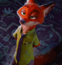 Nick Wilde Listening While Smirking GIF