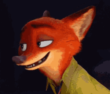 Nick Wilde Smiling Handsomely GIF
