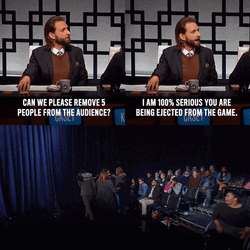 Nick Wright Kicked Out An Audience GIF