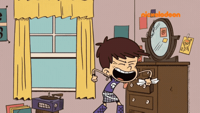 Nickelodeon Cartoon Character In Front Of Dresser GIF