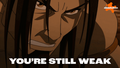 Nickelodeon Cartoon Saying You Are Still Weak GIF
