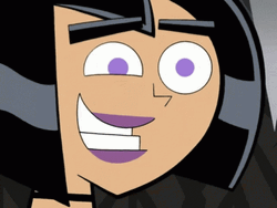 Nickelodeon Danny Phantom Sam Manson Twitching Eye  GIF
