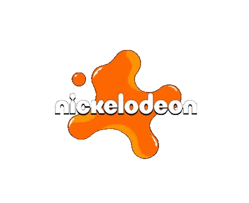 Nickelodeon Logo With Orange Splash Sticker