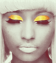 Nicki Minaj Accelerated Blinking Eyes GIF