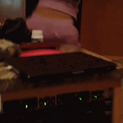 Nicki Minaj Twerk Table Edge GIF
