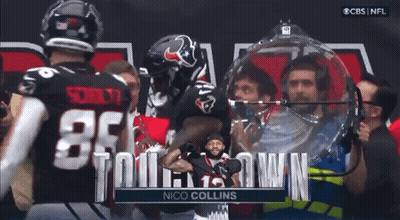 Nico Collins Interviewed By CBS GIF