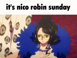 Nico Robin Rolling Eyes GIF