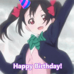 Nico Yazawa Dancing Anime Happy Birthday GIF