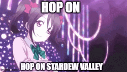 Nico Yazawa Dancing Hop On Stardew Valley GIF