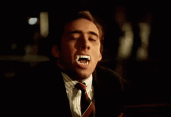 Nicolas Cage Fangs Dracula GIF