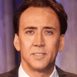 Nicolas Cage Funny Spinning Eyes  GIF