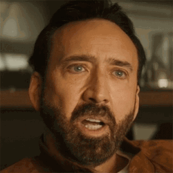 Nicolas Cage Piercing Eyes No GIF
