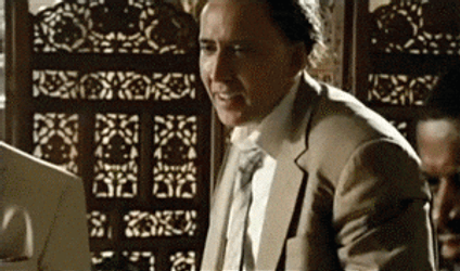 Nicolas Cage Realization Pedro Pascal GIF