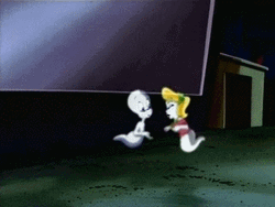 Nicole Ghost Kissed Casper On His Cheeks GIF