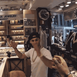 Nigel Sylvester Buying Jewelry GIF