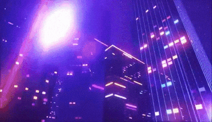 Night Lights Car GIF