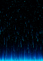 Night Sky Blue Rain