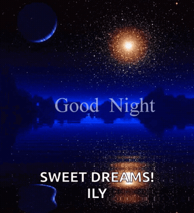 Night Sky Good Night Sweet Dreams Ily GIF
