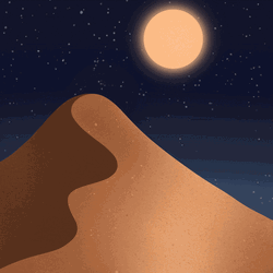 Night Sky Moon Desert