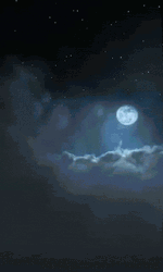 Night Sky Moon Fly