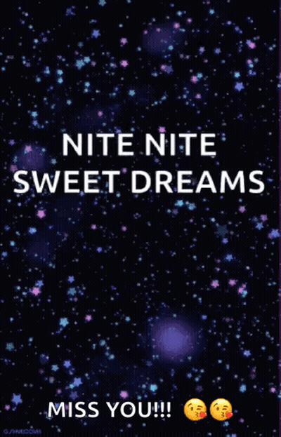 Night Sky Stars Nite Nite Sweet Dreams Miss You GIF