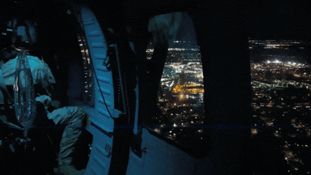 Night Vision Helicopter Flying GIF