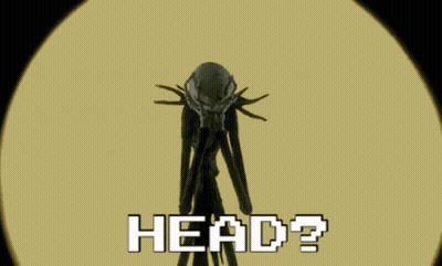 Nightmare Before Christmas Character Holding Skull Saying Head GIF