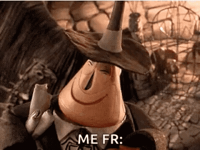 Nightmare Before Christmas Character Saying Me Fr GIF