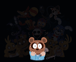 Nights Freddy Shadow Jumpscare Animation GIF