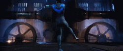 Nightwing Dick Grayson Flipping Midair Gotham GIF