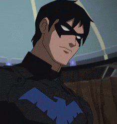 Nightwing Dick Grayson Looking Down GIF